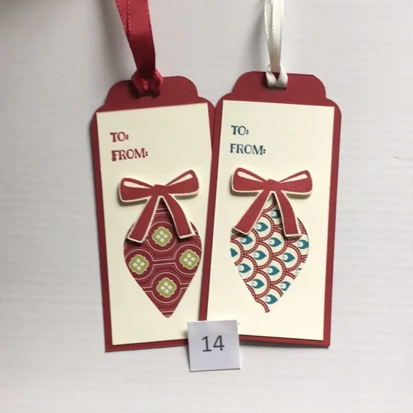 PICK 12 Fancy Christmas Tags FREE SHIPPING - Picture 15 of 15